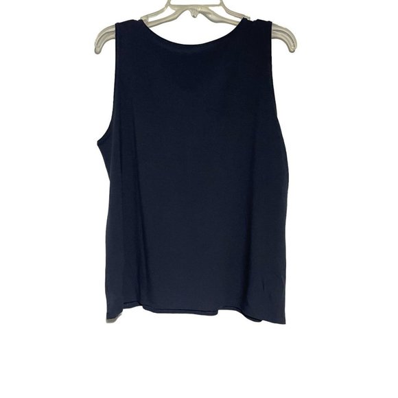 Eileen Fisher Tops - Eileen Fisher Women's Sleeveless Basic Cotton Top Blue Size XL